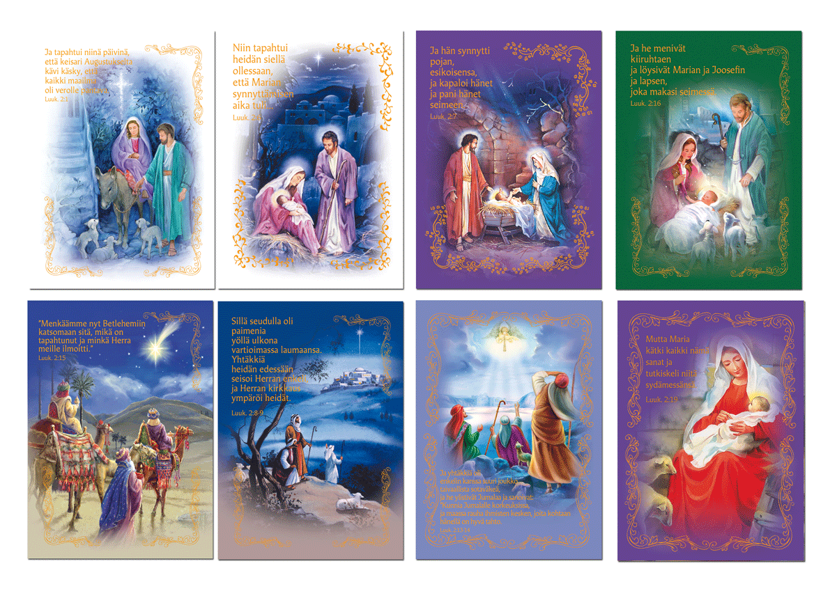 Hengelliset joulukortit