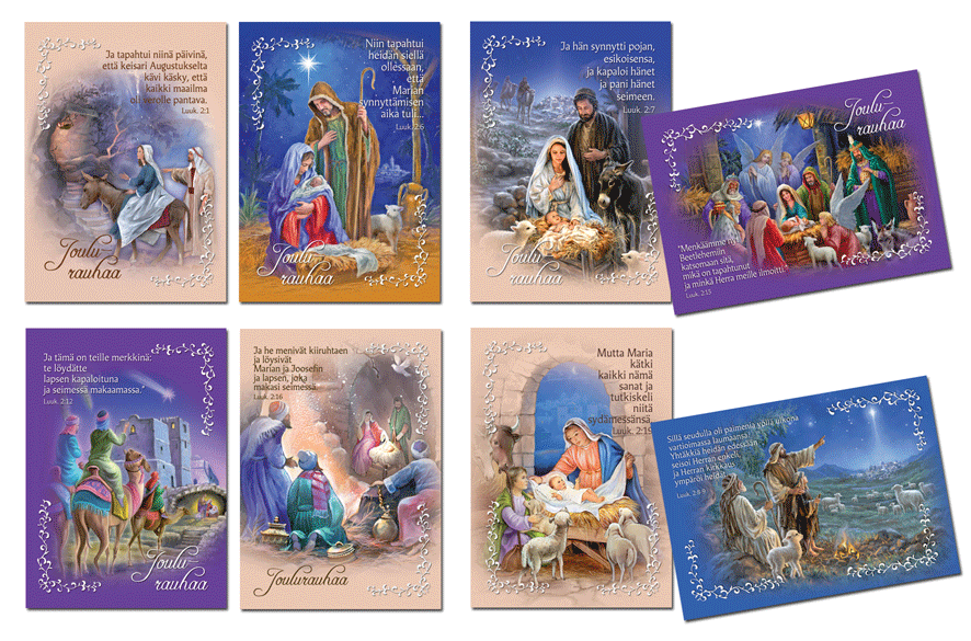 Hengelliset joulukortit kuvittain, 143