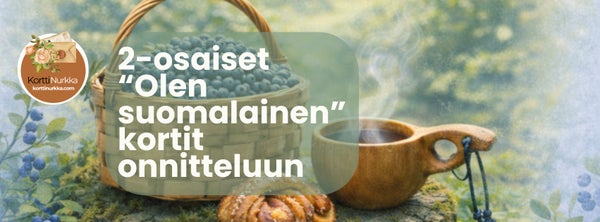 2-os "Olen suomalainen"  onnittelukortit