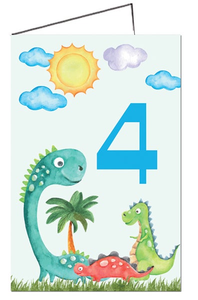 2-os. onnittelukortti 4v Poika - (nro.25 A 4 P )