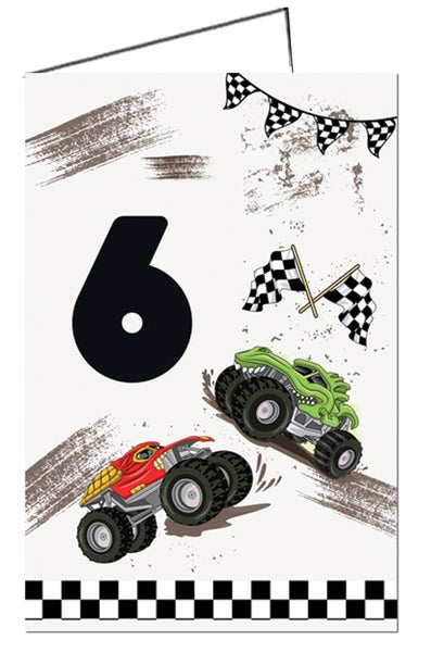 2-os. onnittelukortti 6v Poika - (nro.25 A 6 P )