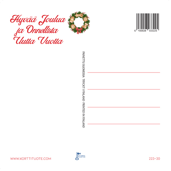 Olet tärkeä joulukortit, joulukortit mummeille, joulukortit kummeille, 1-osaiset joulupostikortit, joulukortit läheisille, kauniit joulukortit