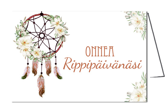 2-osainen rippijuhlana-kortti nro 33-87