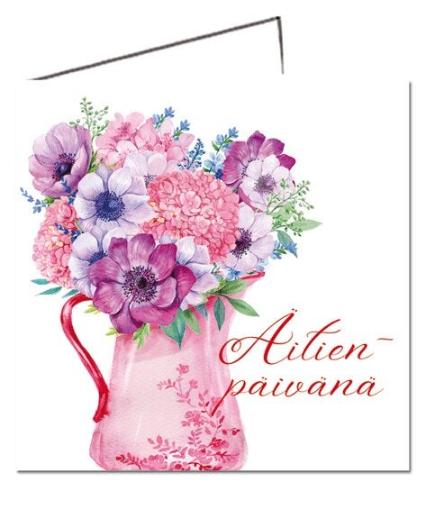 &auml;itienp&auml;iv&auml;kortti 2-osainen kaunis kortti &auml;idille