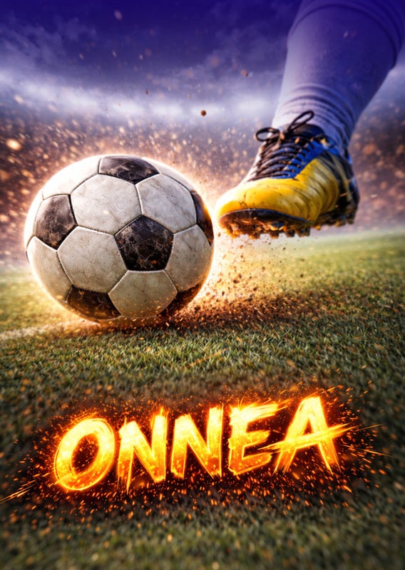 jalkapallo potku Onnea kortti