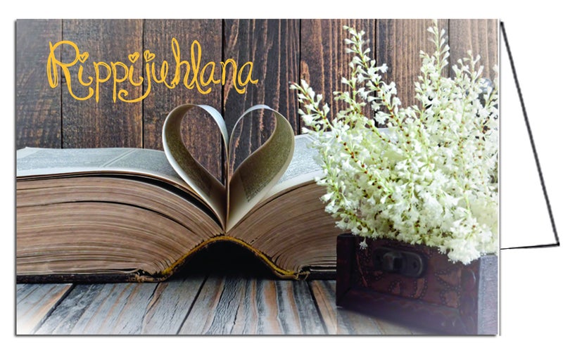 kotimainen rippikortti 2-osainen laadukas kortti