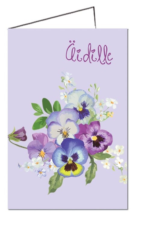 &auml;itienp&auml;iv&auml;kortti 2-osainen kaunis kortti &auml;idille